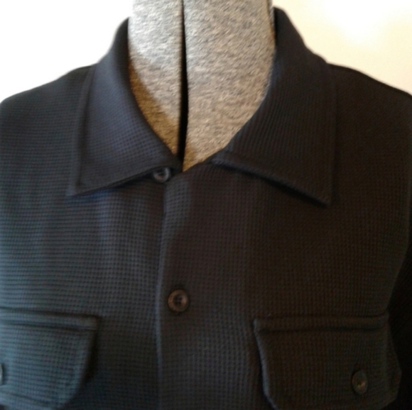 Nike ACG Dri Fit button down up Shirt Mens M Black Short Sleeve outdoor medium - Picture 2 of 7